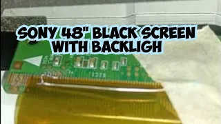 Sony 48" black screen good backlight