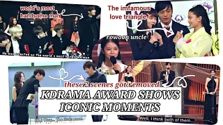 kdrama award show ICONIC moments