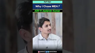 Topper ने MEA की Post क्यों ली ❓❓❓|  Adarsh Kumar ASO in MEA 🎉