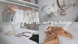 Capsule Wardrobe/ Closet Organization, Decluttering & Tour  Chatty, Coffee, Vlog Style ☕️ ✨