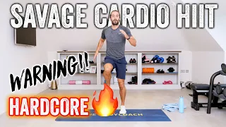 HARDCORE!! 20 Minute SAVAGE Home HIIT Workout | The Body Coach TV