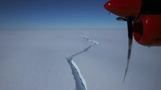 A massive iceberg – that's larger than New York City – has broken off of
