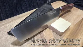 KNIFE MAKING / MODERN CHOPPING KNIFE 수제칼 만들기 #148