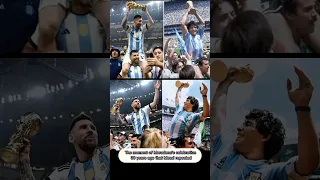 The moment of Maradona's celebration 30 years ago that Messi repeated