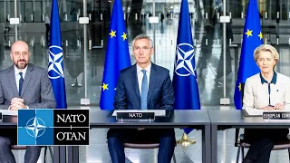 Signing ceremony of Joint Declaration on EU-NATO Cooperation, 10 JAN 2023