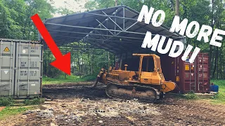 Why I filled my New Building with Concrete Rubble!! (Shipping Container Shop)