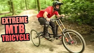 EXTREME MTB TRICYCLE BIKE PARK SHREDDING!