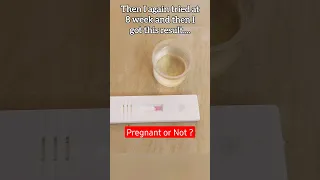 🤰Negative to Positive Pregnancy Test🤰 #positivepregnancy #pregnancyjourney #pregnancytest #shorts