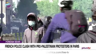 French Police Clash With Pro Palestinian Protesters In Paris | FOREIGN