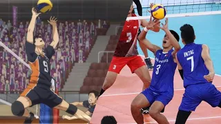 TOP 15 HAIKYUU VS REAL LIFE 30TH SEA GAMES 2019 BEST ACTIONS • PHILIPPINE MEN'S VOLLEYBALL