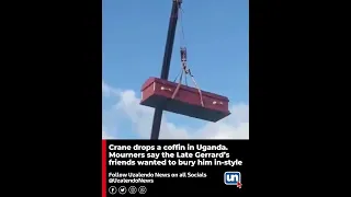 Mourners Run After Crane Accidentally Drops A Coffin In Uganda