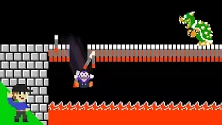 Waluigi loses by doing absolutely everything in Super Mario Bros.