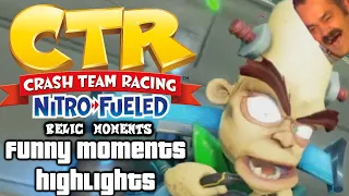 Crash Team Racing Nitro Fueled: FUNNY MOMENTS HIGHLIGHTS! (Glitches, Fails, Wins)