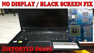 Laptop No Display or Distorted Image GPU Problem HP DV6000