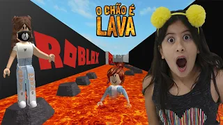 ROBLOX - O CHÃO É LAVA - JOGANDO COM A MARIA CLARA - MARIA CLARA E JP GAMES