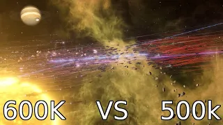 Stellaris - A space battle to win a war - 600K vs 500K