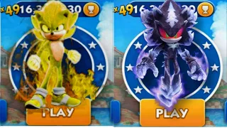 Sonic Dash - Sir Super Sonic VS Mephiles _ Movie Sonic vs All Bosses Zazz Eggman