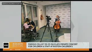 Yo-Yo Ma plays private concert for kids and staff at Boston Children's