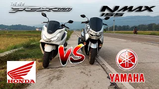 PCX 160 VS. NMAX 155 / SPEED TEST / FRIENDLY RACE / Part 1