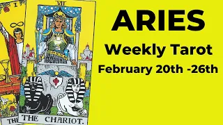 Aries: It’s Going To Be VERY Hard To Contain Your EXCITEMENT!💙Feb 20th –26th WEEKLY TAROT READING