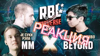 РЕАКЦИЯ - RBL UNIVERSE : ШУММ (ГЛАВНЫЕ СУКИ БАТТЛ РЭПА) VS BEYOND (ПОДЕРЖИ МОЕ ПИВО) (1/8. BPM)