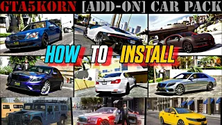 INSTALL REAL CARS PACK IN GTA 5 | GTA 5 KORN 48 CAR PACK | GTA 5 Mods 2023 | Hindi/Urdu