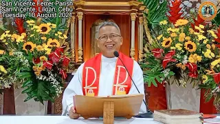 "The importance of martyrdom." 8/10/2021 Misa ni Fr. Ciano sa SVFP.