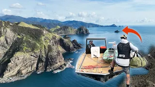 Land Based Fishing an Island (With a Custom Built Boat)