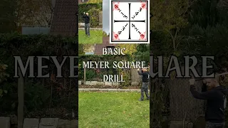 Longsword Basics - Drills - Meyer Square #sword #hema #shorts