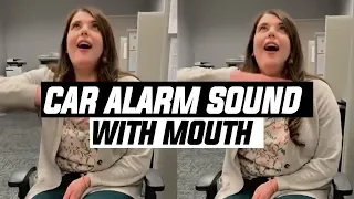Girl Imitates Car Alarm Sound | Viral on Twitter