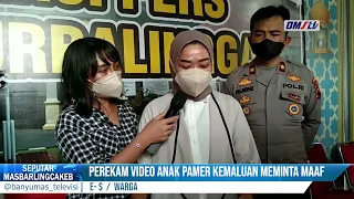 PEREKAM VIDEO ANAK PAMER KEMALUAN MEMINTA MAAF