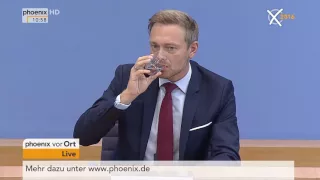 Abgeordnetenhauswahl in Berlin: Pressekonferenz der FDP mit Christian Lindner am 19.09.2016