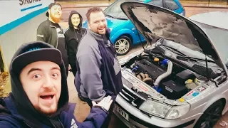MANCHESTER TOUR WITH A 500 HP SAAB!