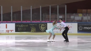 1 Lusy BURTON  Thomas INGALL CZE SD JUNIOR ICE DANCE 4NAT 2017