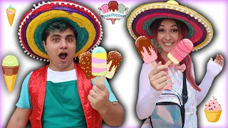 MALOUCOS FINGE BRINCAR DE VENDER SORVETE 3 - Maloucos Pretend Play Selling Ice Cream