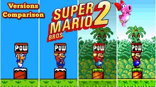 Super Mario bros.2 Versions/Ports Comparison|FEAT. SATELLAVIEW USA POWER CHALLENGE|HD|60FPS