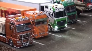 RC Trucks Construction Site LKW Baustelle Bagger ♦ Erlebniswelt Modellbau Kassel 2016 Modellbaumesse