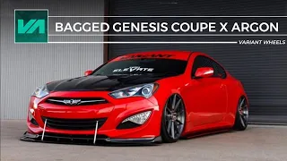 Bagged Hyundai Genesis Coupe // Variant Wheels