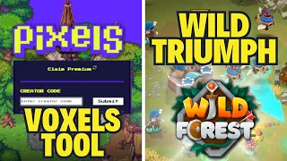 BEST PIXELS TOOL to TRACK your PROGRESS VOXELS PREMIUM in PIXELS Game with BONUS SCENE WILD FOREST