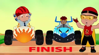 Mighty Raju - The Car Racing Competition | Cartoons for kids in Hindi