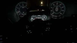 POV night driving 2018 Mustang Digital Dash