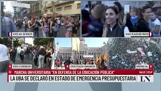 Marcha universitaria "en defensa de la educación pública": los testimonios de los manifestantes