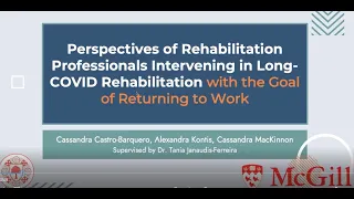 Perspectives of Rehabilitation/Long-COVID