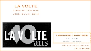 La Volte, libraire d'un soir (Librairie Charybde, 5 juin 2014)