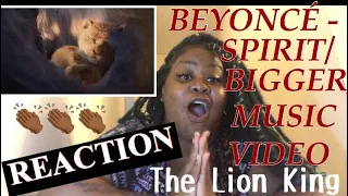 REACTING TO BEYONCÉ -SPIRIT/BIGGER FROM THE LION KING (I CRIED)
