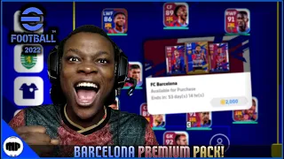 I BOUGHT THE BARCELONA PREMIUM PACK🔥... [eFOOTBALL 2022 MOBILE]