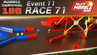Marble Race: Marble Survival 100 - Race 71 NEW COURSE!