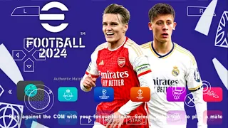 eFOOTBALL PES 2024 PPSSPP CAMERA PS5 ANDROID OFFLINE LATEST TRANSFERS & KITS 2024/25 BEST GRAPHICS