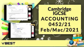 ACCOUNTING 0452/21/F/M/21 | Question 2 Part 1 IGCSE Past Paper Discussion