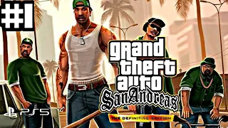 GTA San Andreas Definitive Edition Início de Gameplay Em Português - Bem Vindo A Grove Street PS5 4K